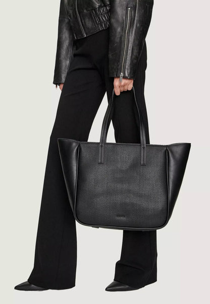 Calvin Klein Women’s Faux Leather Tote Bag – Autumn/Winter Collection, Spacious & Stylish