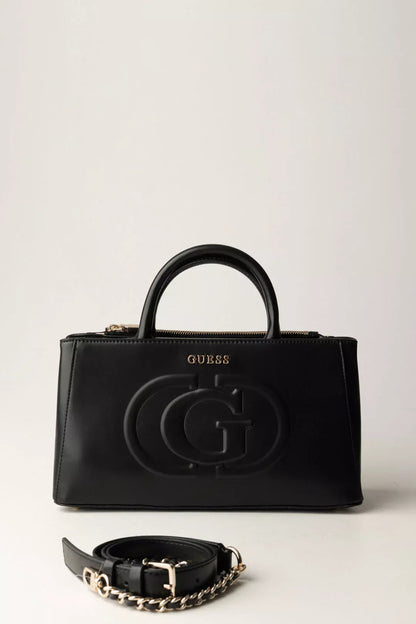 Guess Women’s Black Handbag with Zip Closure – Timeless Fall/Winter Essential