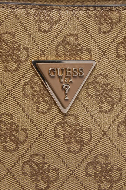 Guess Women’s Beige Printed Bag – Chic Designer Handbag for Everyday Elegance