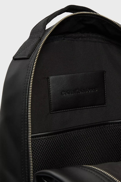 Calvin Klein Men’s Autumn/Winter Backpack – Sleek Polyurethane Everyday Bag