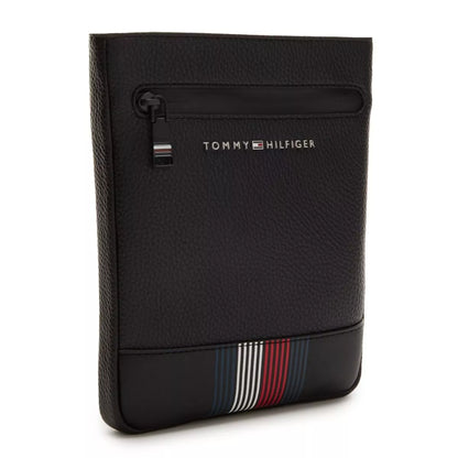 Tommy Hilfiger Black Polyethylene Tote Bag – Durable, Stylish Everyday Handbag