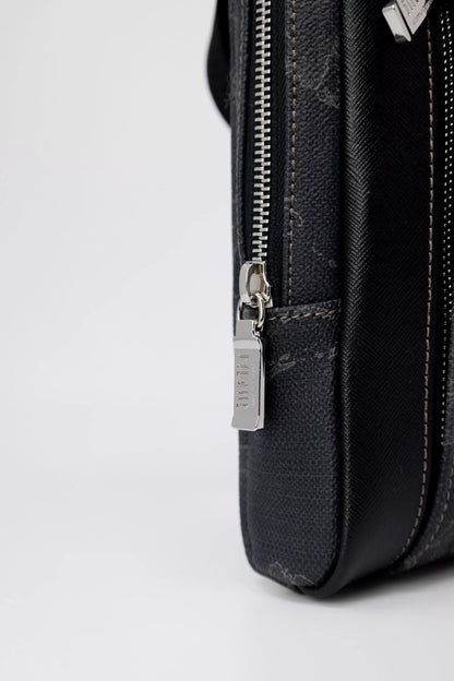 Alviero Martini Prima Classe Men’s Black Shoulder Bag – Fall/Winter Collection
