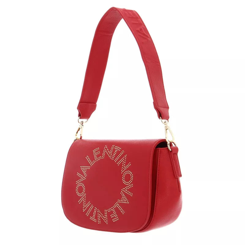 Valentino Red Recycled Bag with Adjustable Straps and Contrasting Details