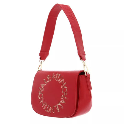 Valentino Red Recycled Bag with Adjustable Straps and Contrasting Details