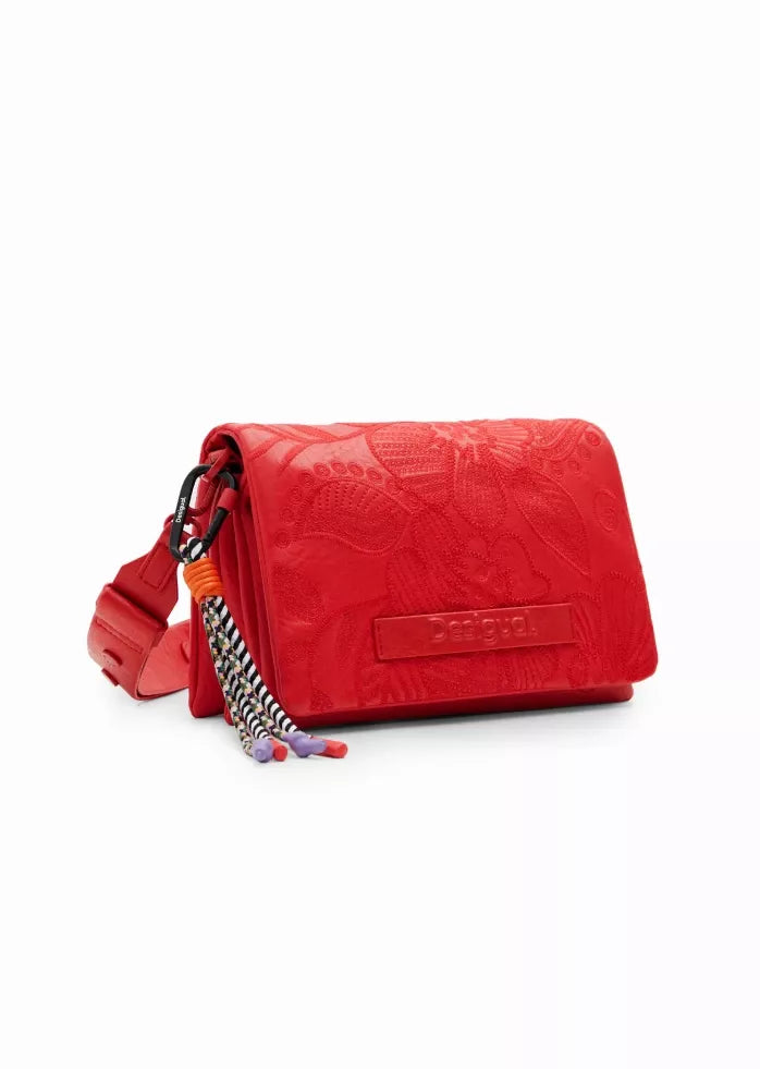 Desigual Adjustable Shoulder Bag with Multiple Compartments & Stylish Contrast Details