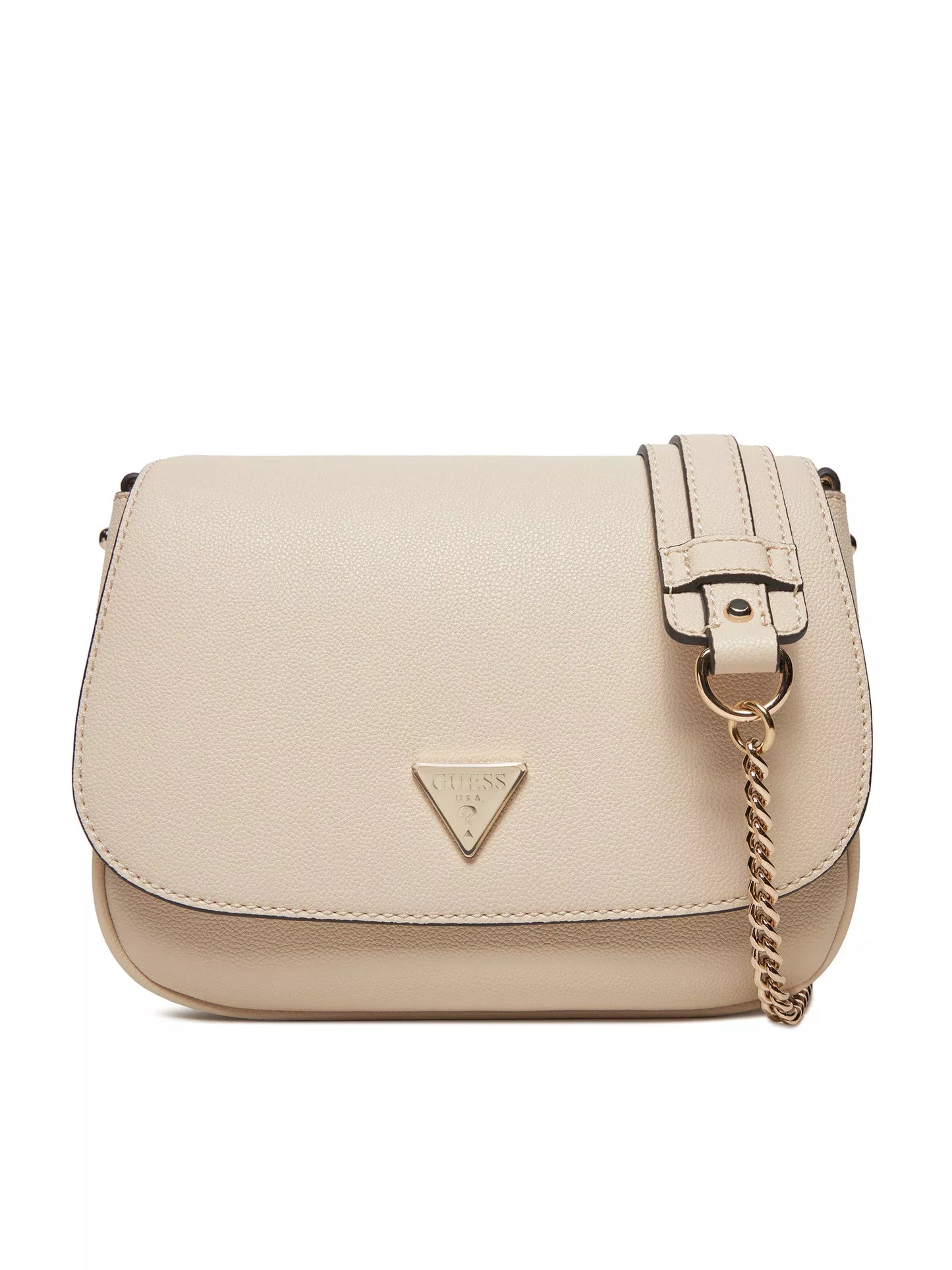 Guess Women’s White Shoulder Bag – Elegant PU Leather Handbag for Everyday & Special Occasions