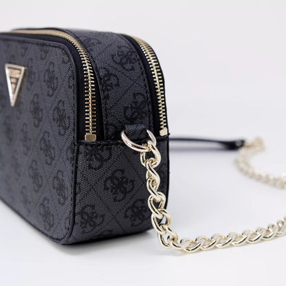 GUESS Women’s Grey Print Shoulder Bag – Fall/Winter Chic