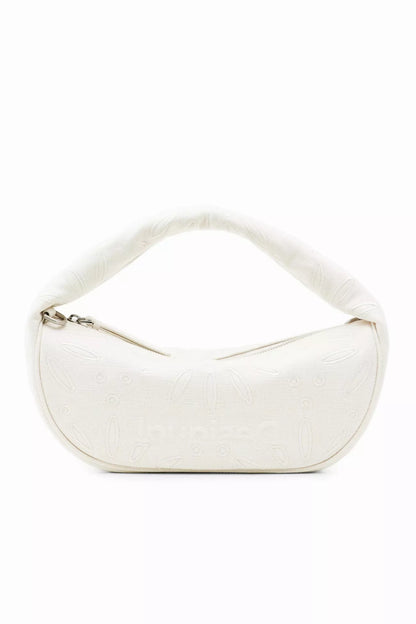 Desigual Women’s White Handbag with Shoulder Strap – Spring/Summer Chic