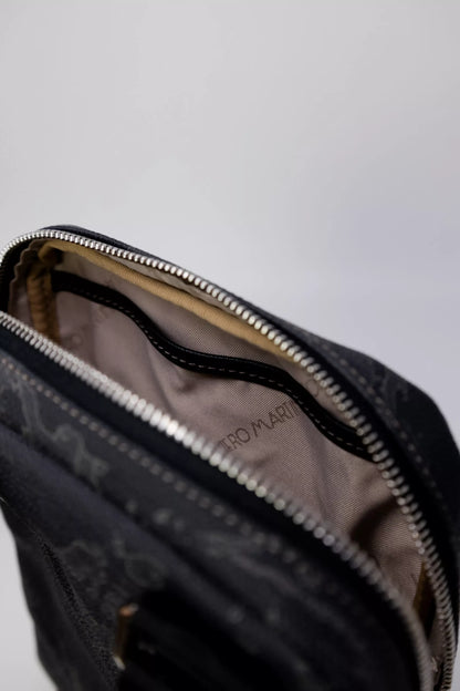 Alviero Martini Prima Classe Men’s Black Shoulder Bag – Fall/Winter Collection