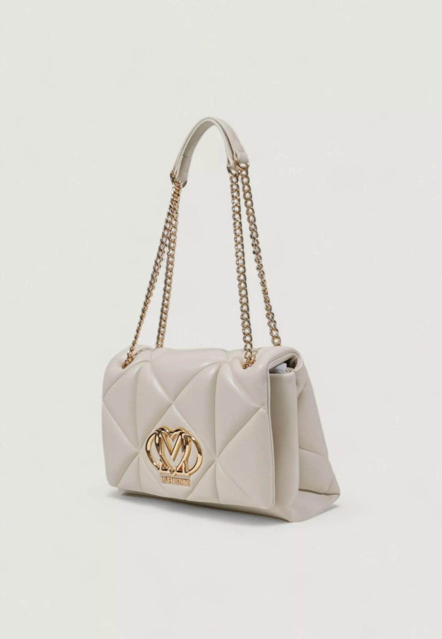Love Moschino Women’s Shoulder Bag – Beige & Black Spring/Summer Elegance