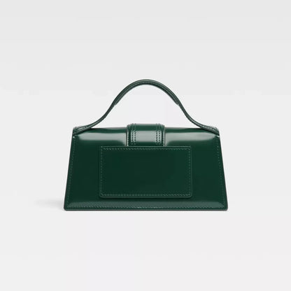 Jacquemus Green Leather Shoulder Bag – Designer Compact Luxury Handbag