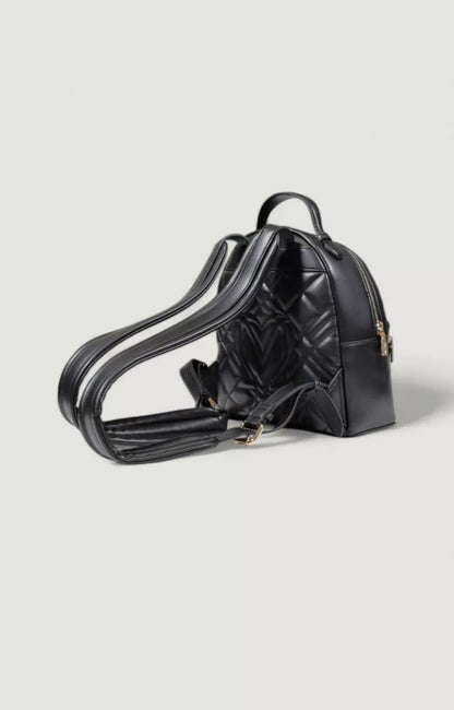 Love Moschino Women’s Black Rucksack with Zip Pockets
