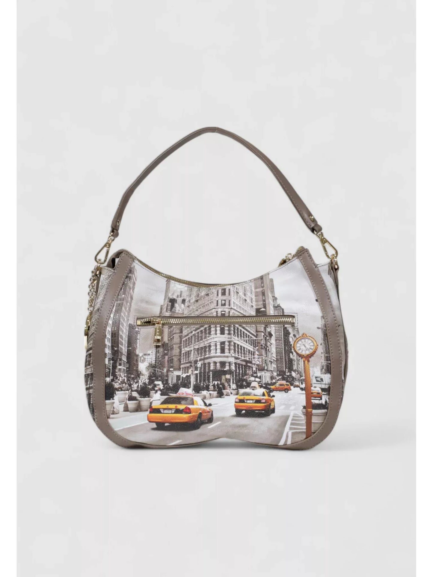 Y Not? Women’s Silver Print Handbag – Fall/Winter Stylish Shoulder Bag