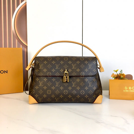 Brown Monogram Trunk-Style Crossbody