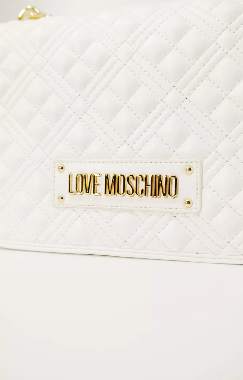 Love Moschino Women’s White Bag – Elegant & Chic Faux Leather