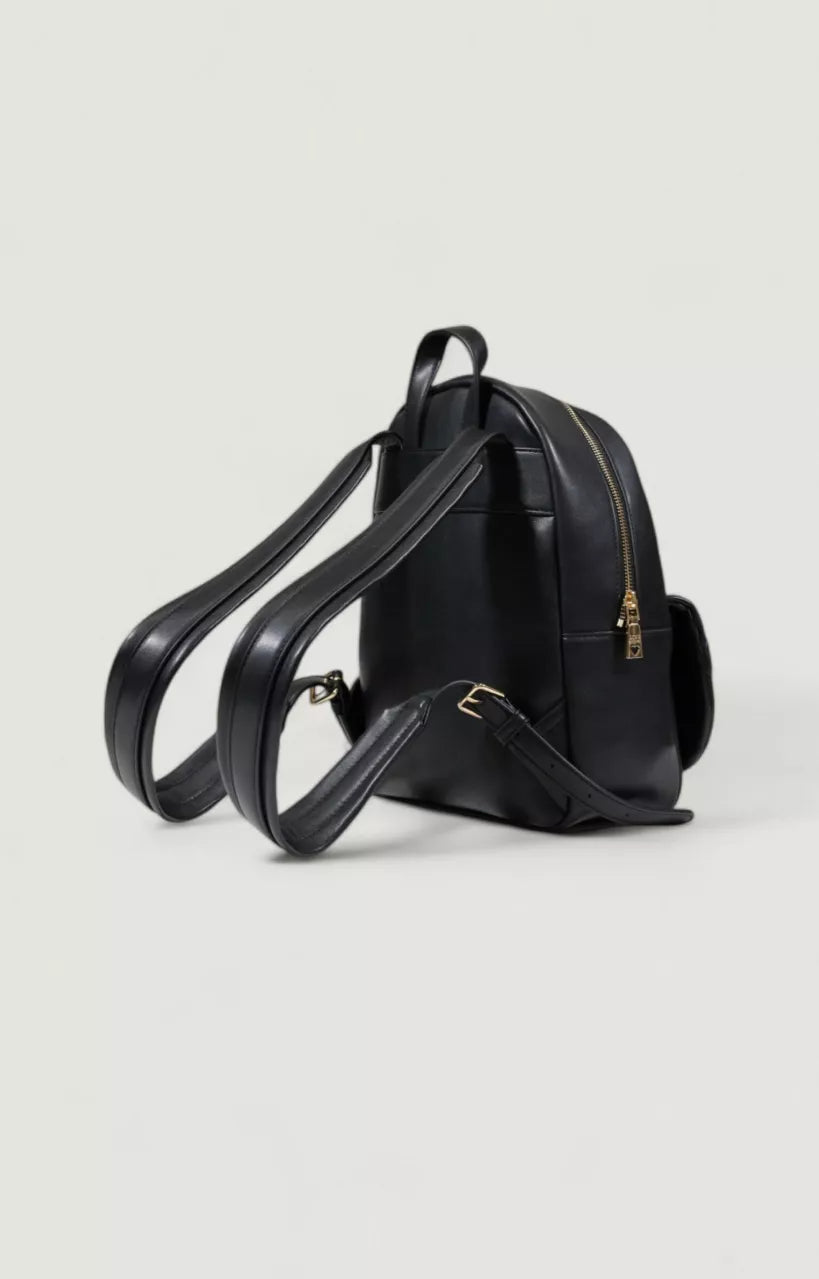 Love Moschino Women’s Black Plain Rucksack with Zip