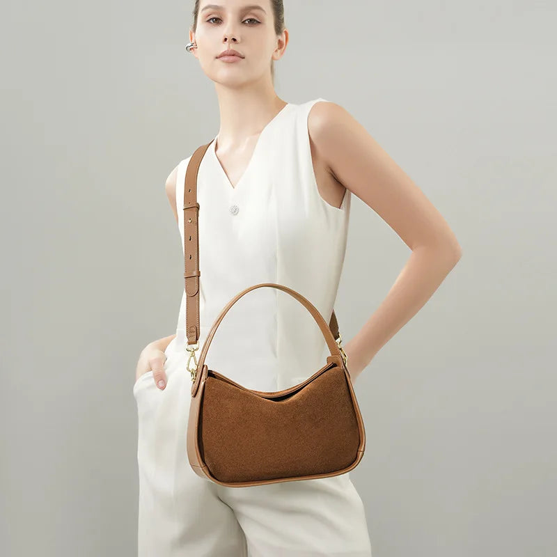 Celeste Suede Shoulder Bag