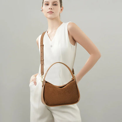 Celeste Suede Shoulder Bag