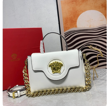 Versace La Medusa Small Top Handle Bag