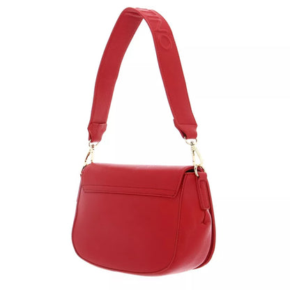 Valentino Red Recycled Bag with Adjustable Straps and Contrasting Details