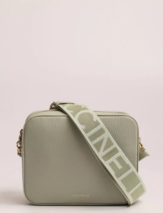 Coccinelle Women’s Beige Leather Shoulder Bag