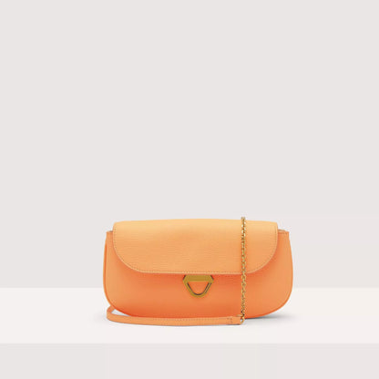 Coccinelle Women’s Orange Leather Shoulder Bag