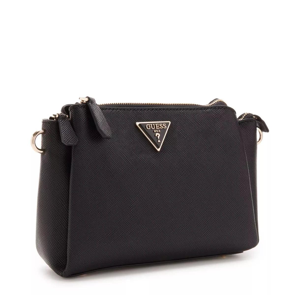 GUESS Women’s Black Shoulder Bag – Sleek & Versatile