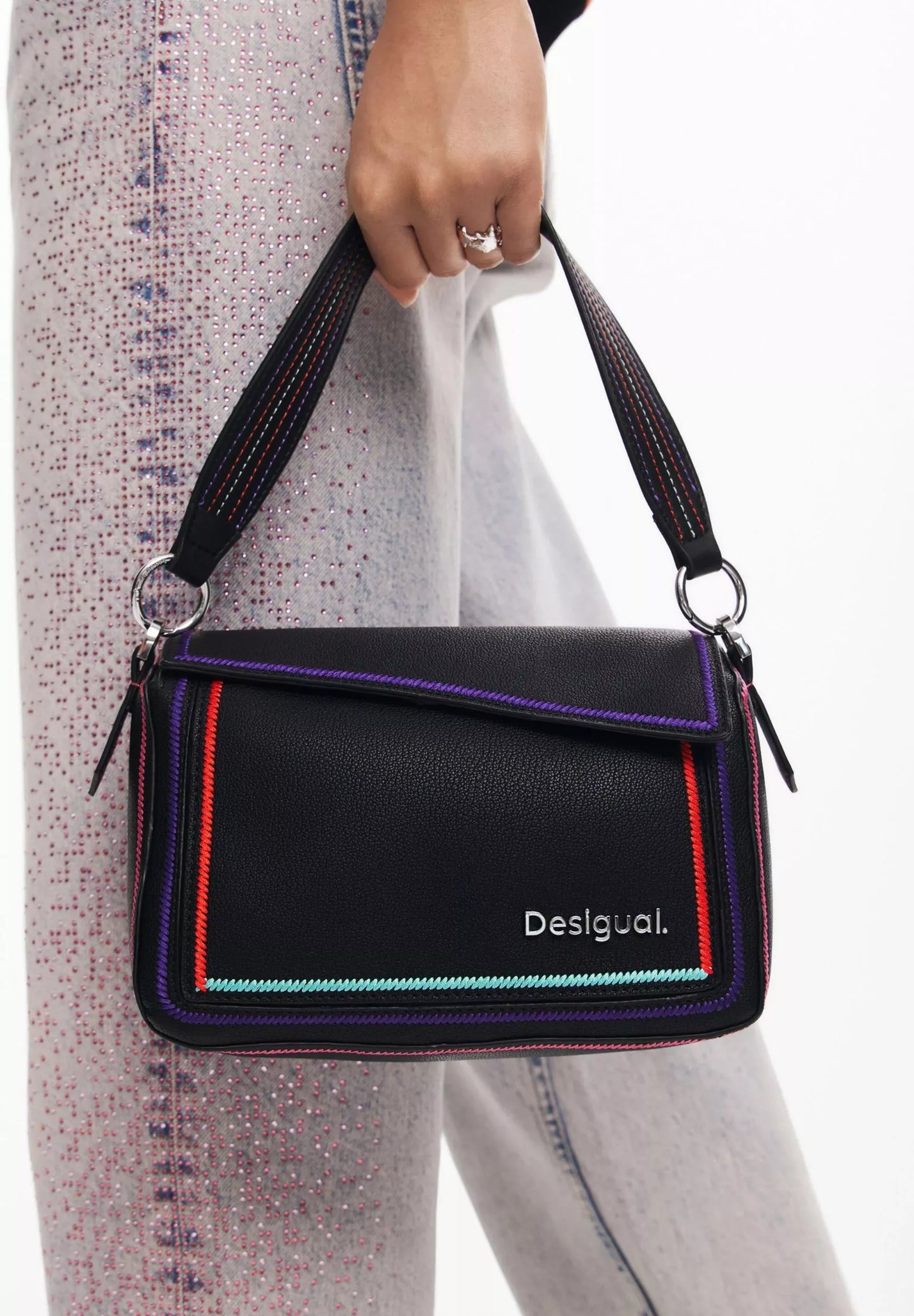 Desigual Black Handbag with Shoulder Strap