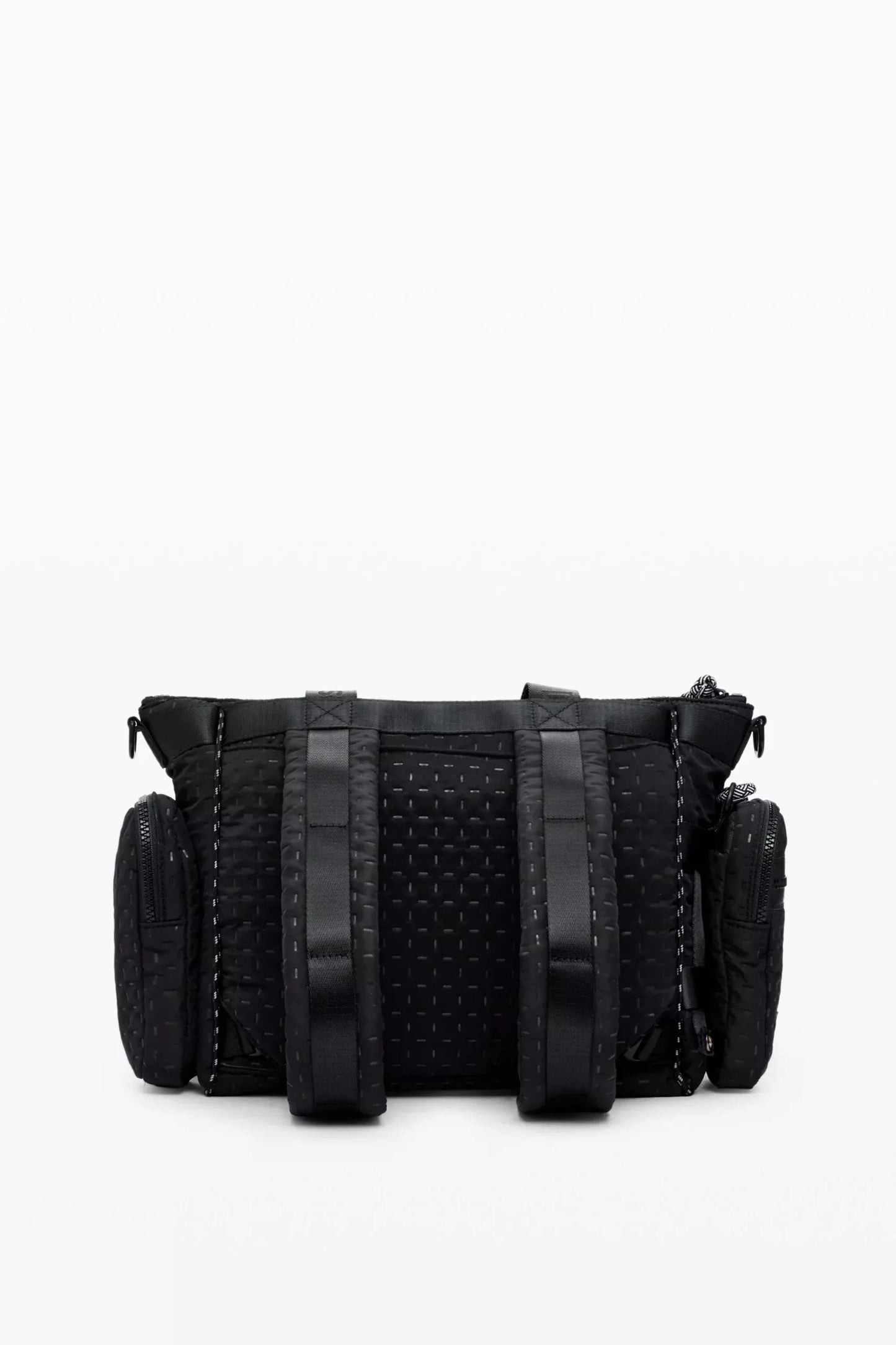 Desigual Women’s Black Print Handbag – Shoulder Strap & Front Pockets