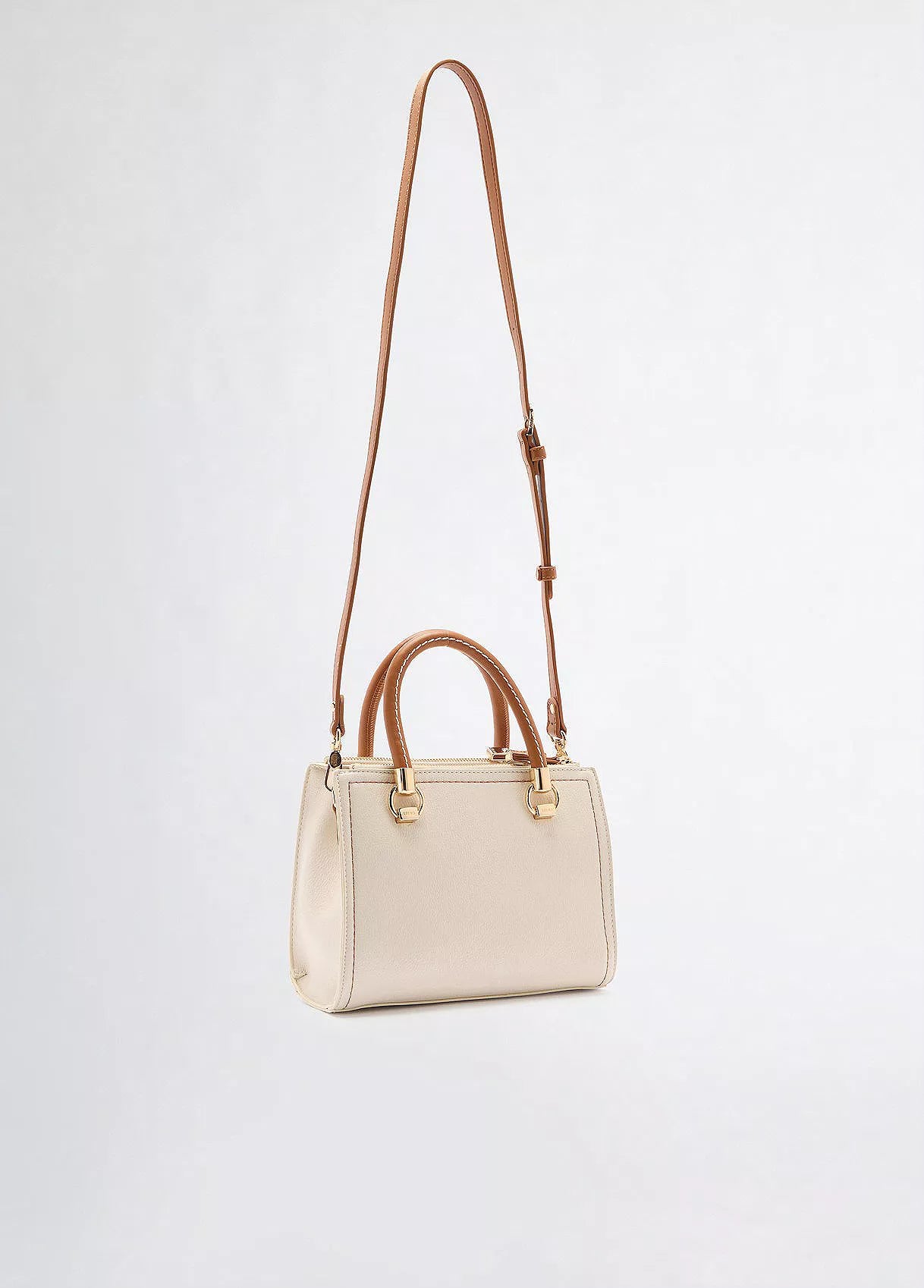 Liu Jo Women’s White Handbag – Elegant Minimalist Zip Closure