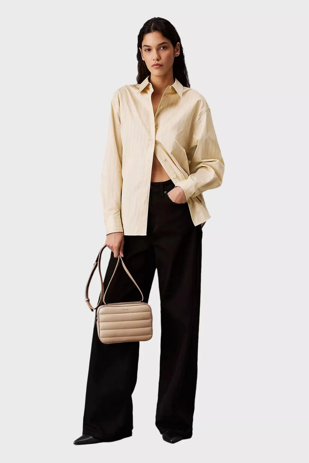 Calvin Klein Women’s Recycled Polyester Fall/Winter Handbag – Eco-Friendly, Stylish & Spacious Bag