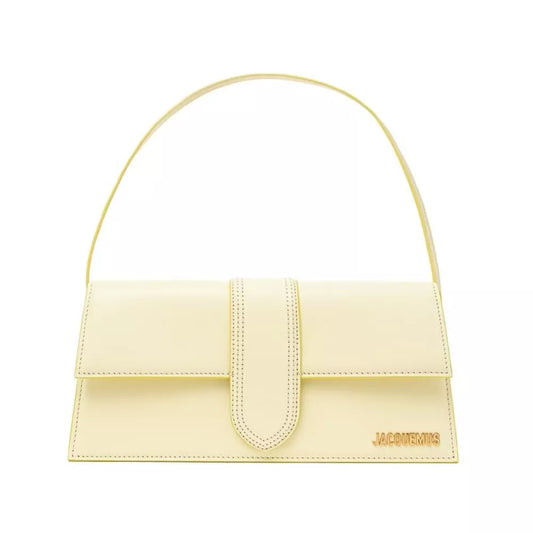 Le Bambino Long Jacquemus Canary Yellow Leather Shoulder Bag – Premium Leather & Magnetic Closure