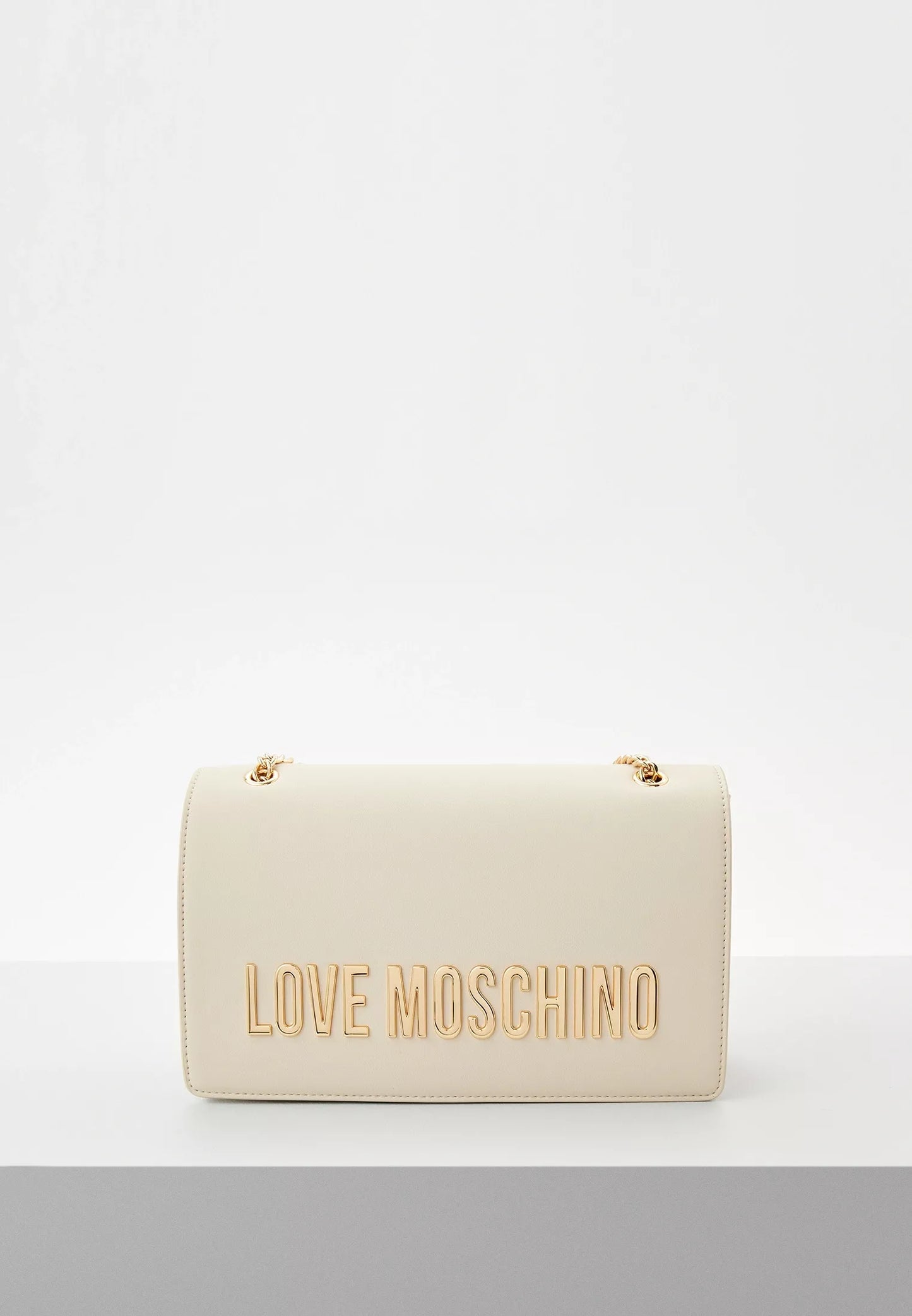Love Moschino Women’s Printed Shoulder Bag – Chic Clip Closure