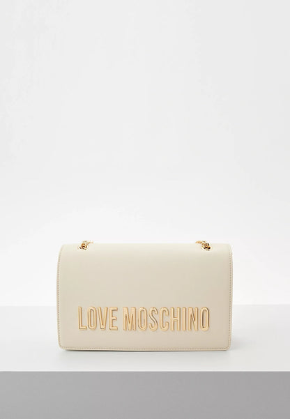 Love Moschino Women’s Printed Shoulder Bag – Chic Clip Closure
