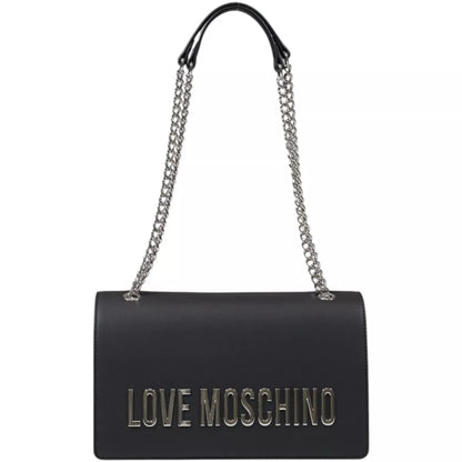 Love Moschino Women’s Grey Shoulder Bag – Spring/Summer Essential