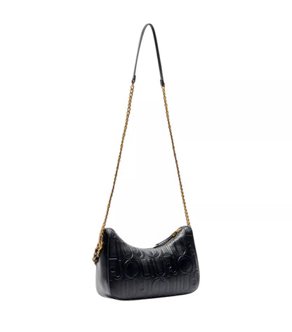 Liu Jo Women’s White/Black Print Bag with Zip Fastening