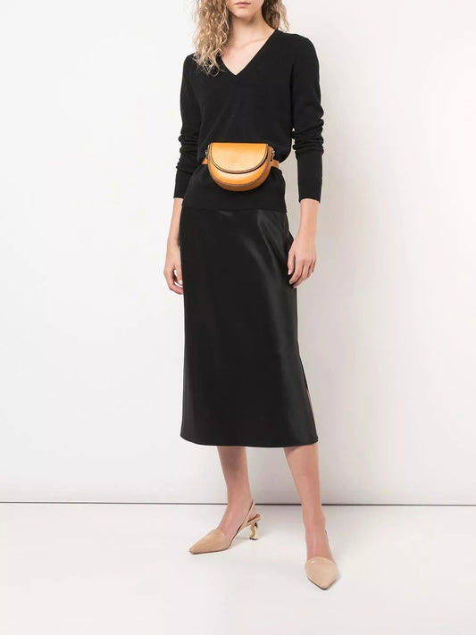 Brunello Cucinelli Light Brown Leather Mini Sling & Waist Bag – Luxury Italian Designer Belt Bag