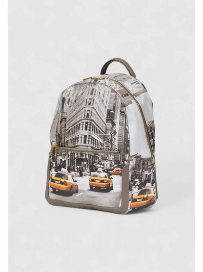 Y Not? Women’s Printed Beige Rucksack – Stylish Fall/Winter Backpack