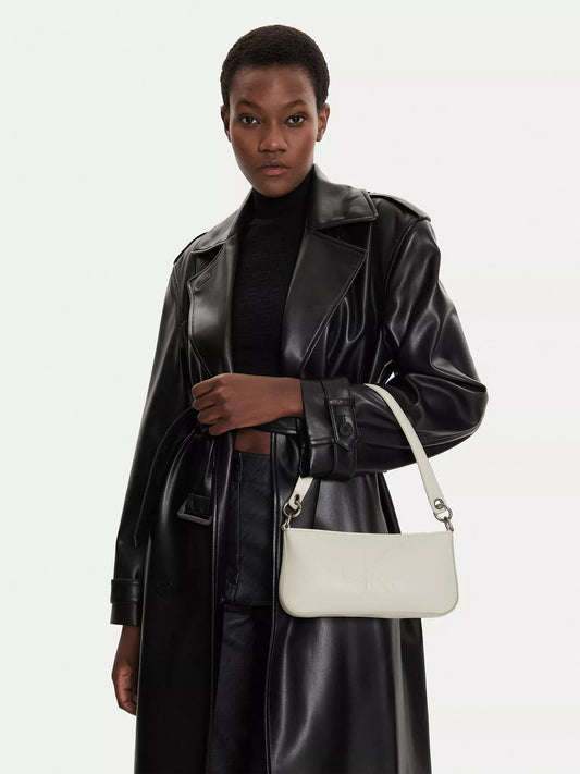 Calvin Klein Elegant Women’s Fall/Winter Shoulder Bag – Stylish & Durable Polyurethane Handbag