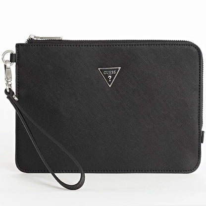 GUESS Women’s Black Plain Handbag – Sleek & Minimalist Spring/Summer Essential