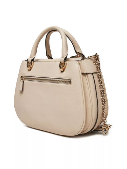Guess Women’s White Handbag with Detachable Shoulder Strap – Elegant Fall/Winter Essential