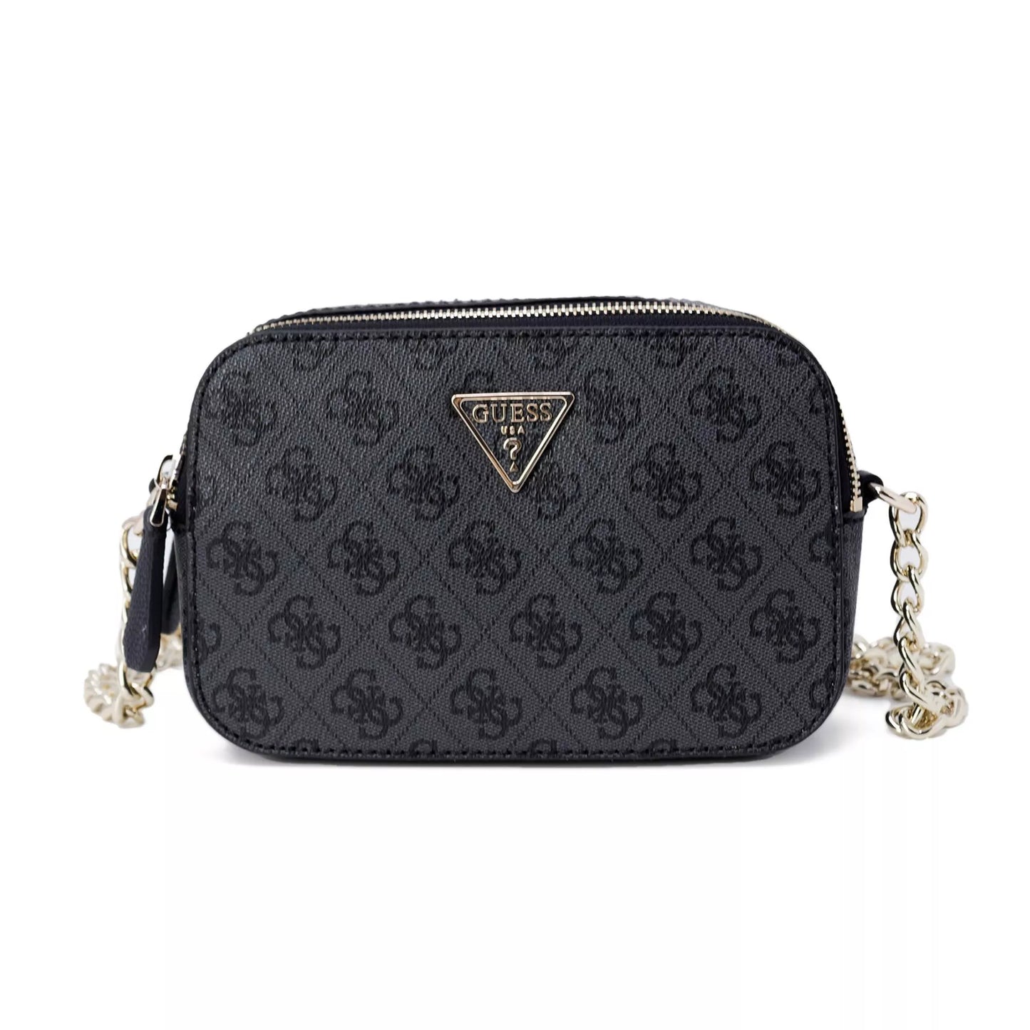 GUESS Women’s Grey Print Shoulder Bag – Fall/Winter Chic