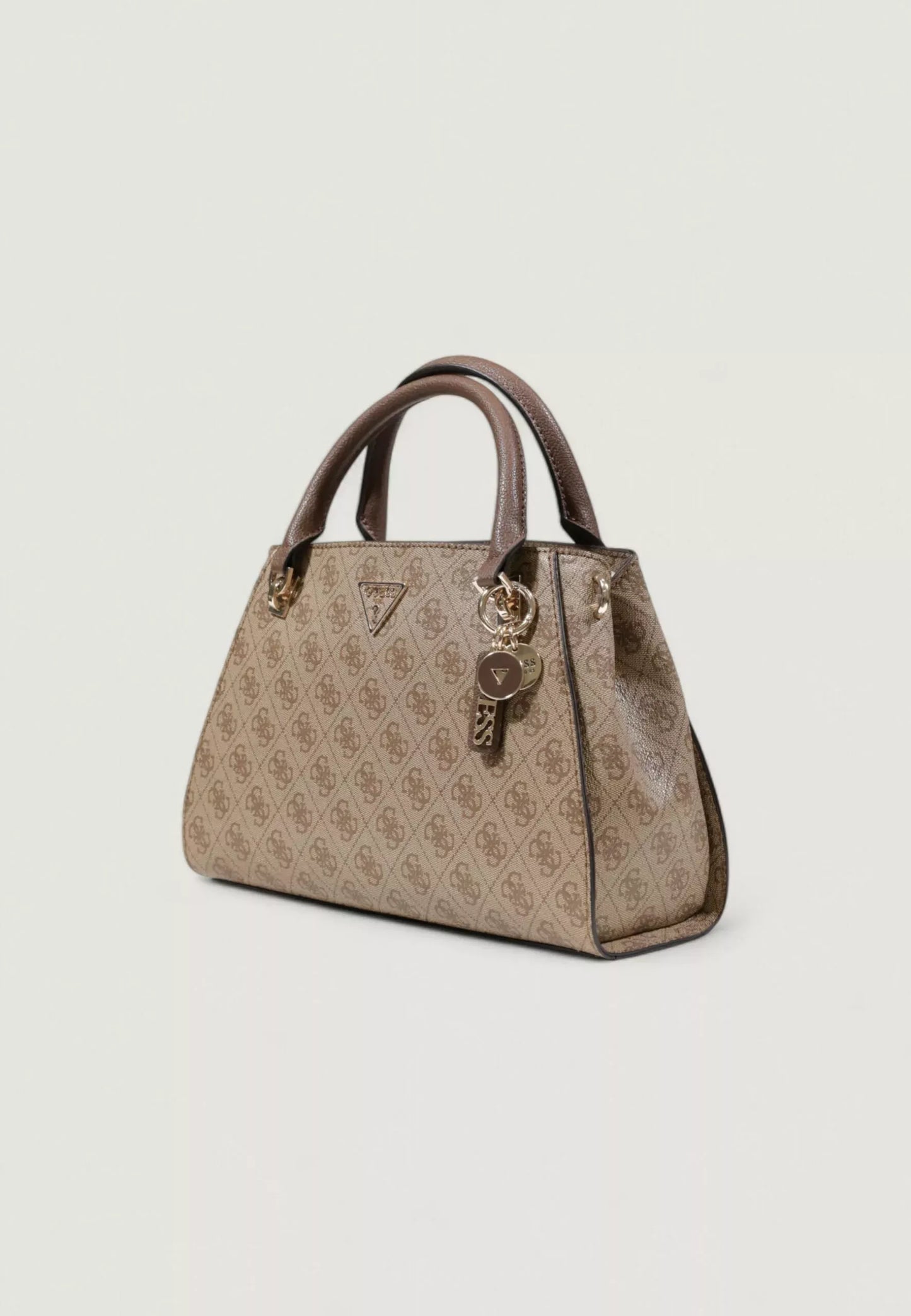 Guess Women’s Beige Handbag – Chic Shoulder Bag with Printed Design