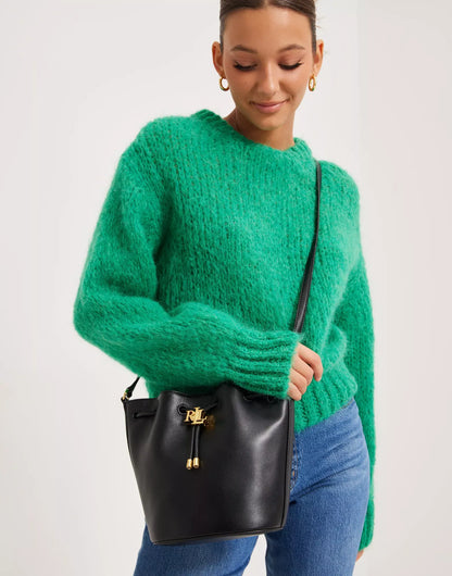 Ralph Lauren Bucket Bag – Adjustable Shoulder Strap & Drawstring Closure