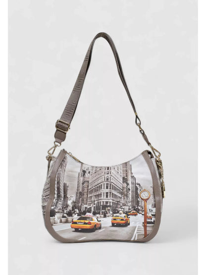 Y Not? Women’s Silver Print Handbag – Fall/Winter Stylish Shoulder Bag
