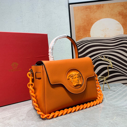 Versace La Medusa Small Top Handle Bag