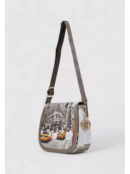 Y Not? Silver Printed Women’s Shoulder Bag – Fall/Winter Fashion Accessory