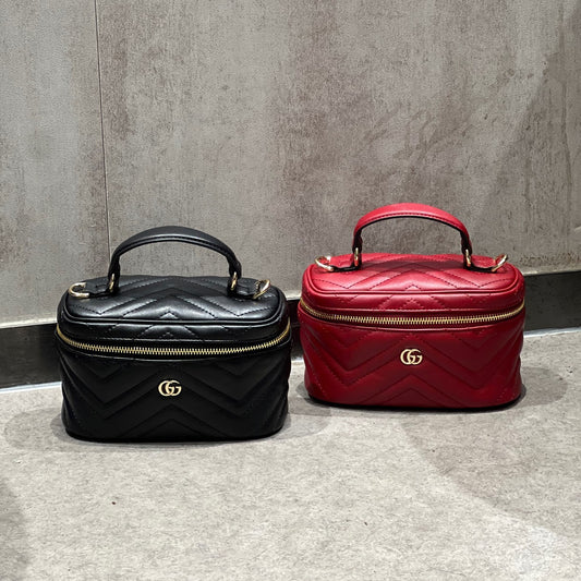 Gucci GG Supreme Leather Satchel Bag