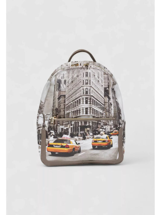 Y Not? Women’s Printed Beige Rucksack – Stylish Fall/Winter Backpack