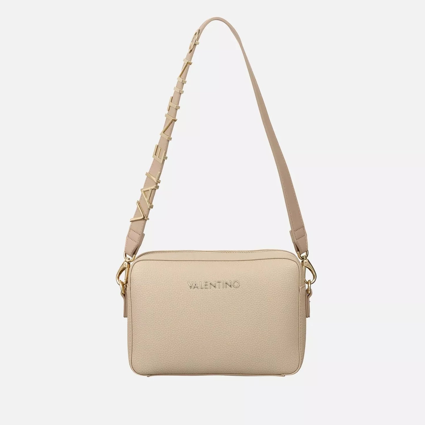 Valentino Alexia Ecru Faux Leather Bag